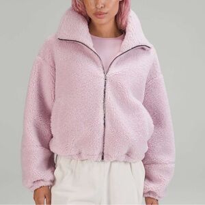 Lululemon Cinchable Fleece Zip-Up Pink Peony 7